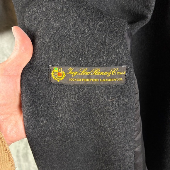 Christian Dior Womens Loro Piana Lambswool Peacoat Charcoal Gray Size 4 Luxury - Picture 4 of 16